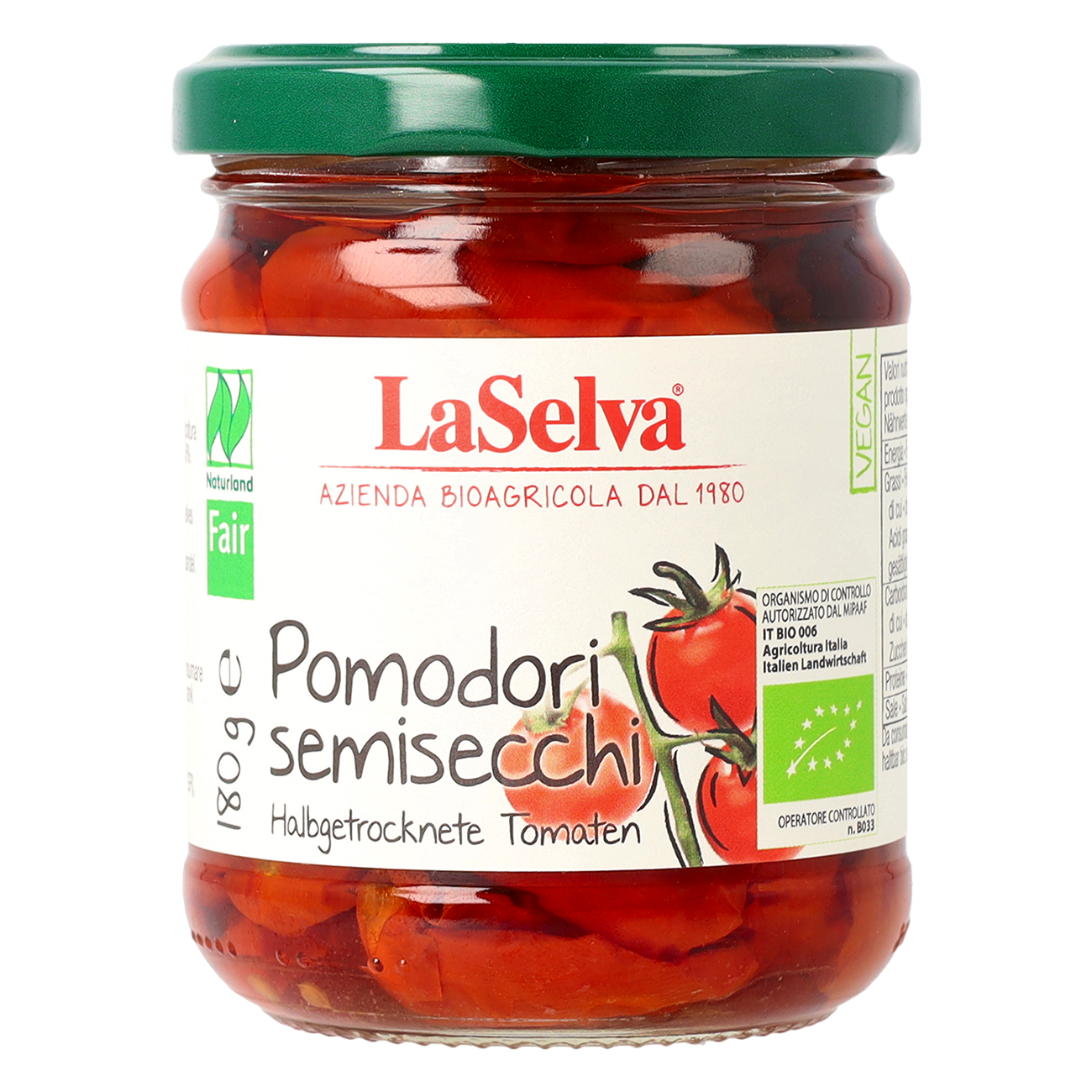 Halbgetrocknete Tomaten in Olivenöl