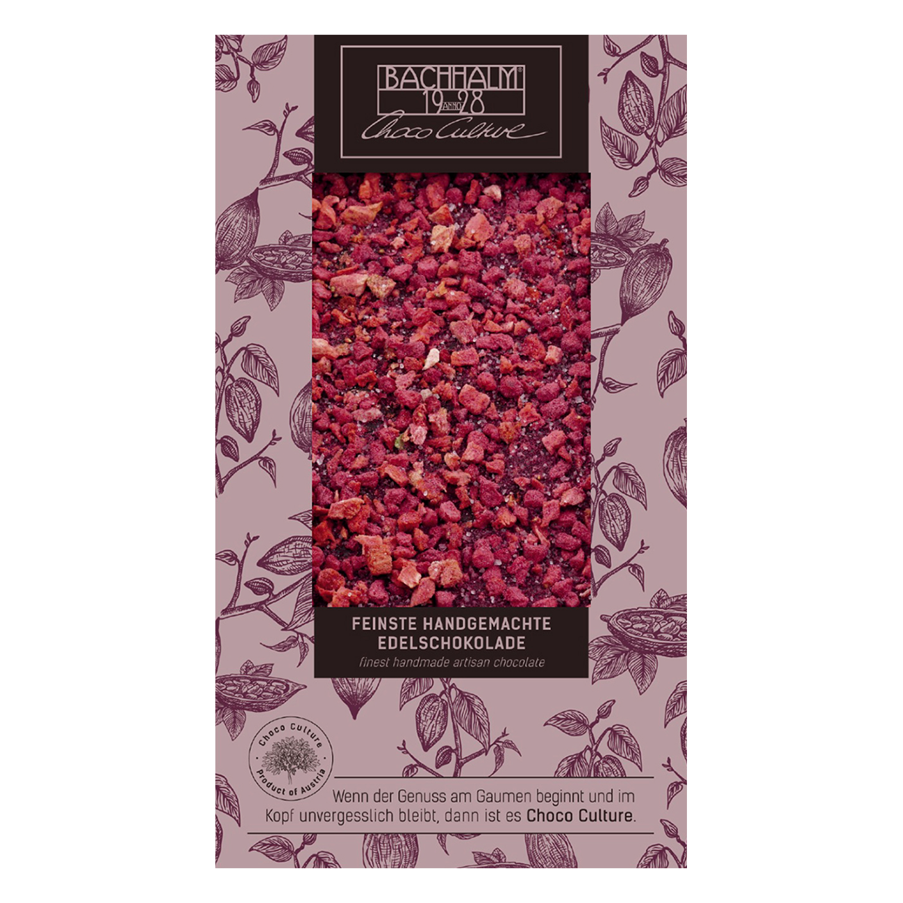 Zartbitter Schokolade mit Waldfrucht 