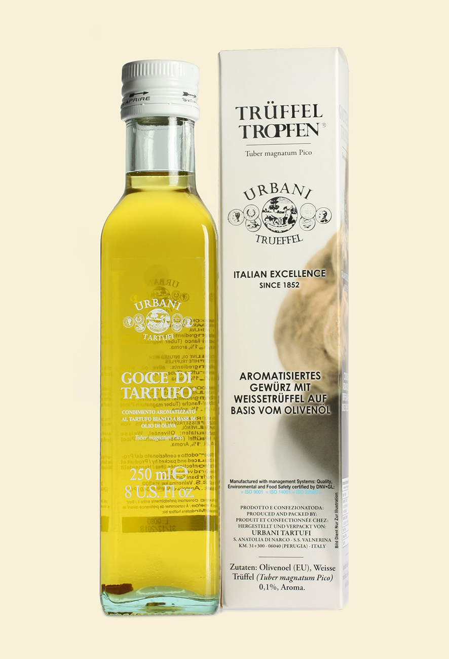 Olivenöl mit weißem Trüffel