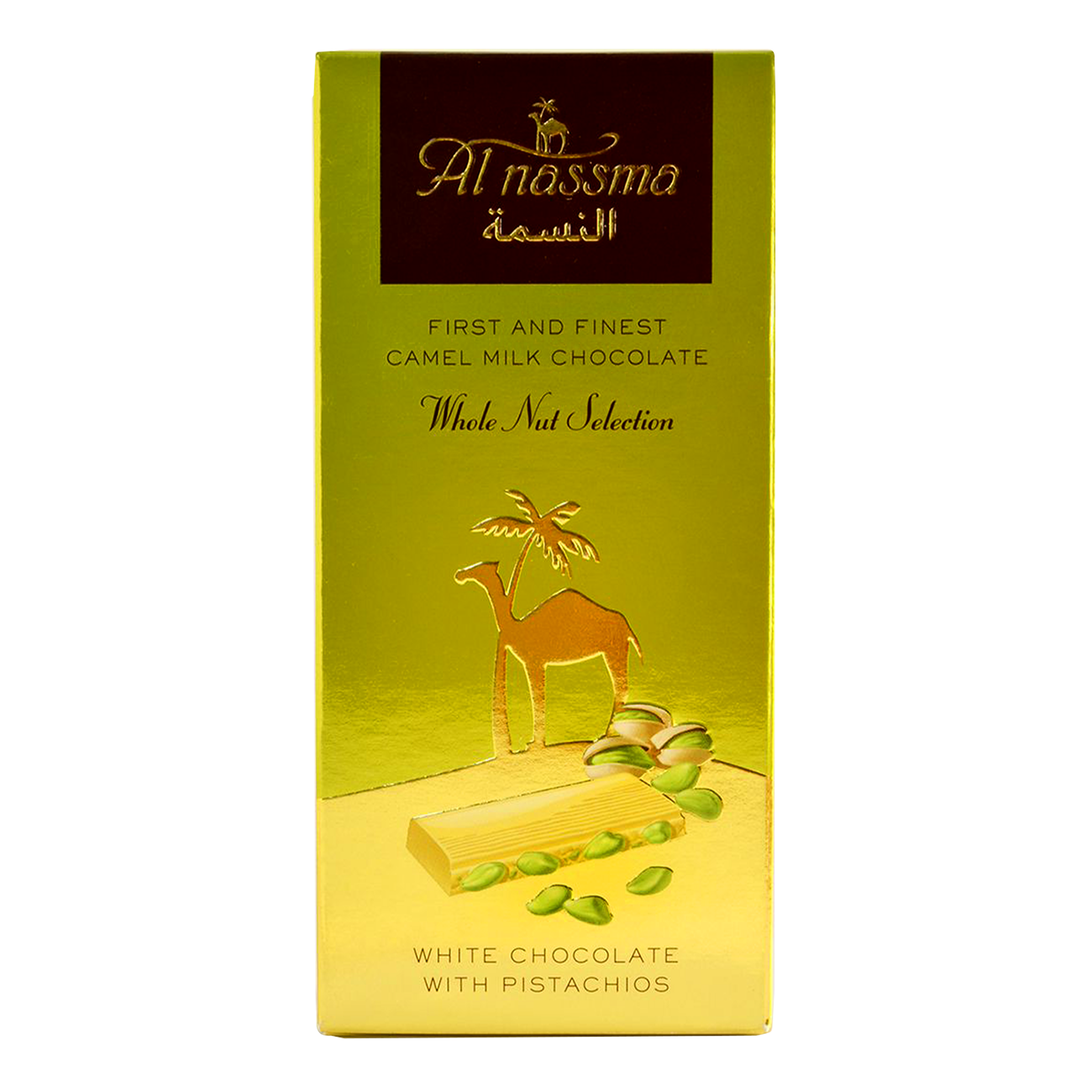 Camel Milk White Chocolate with Pistachios