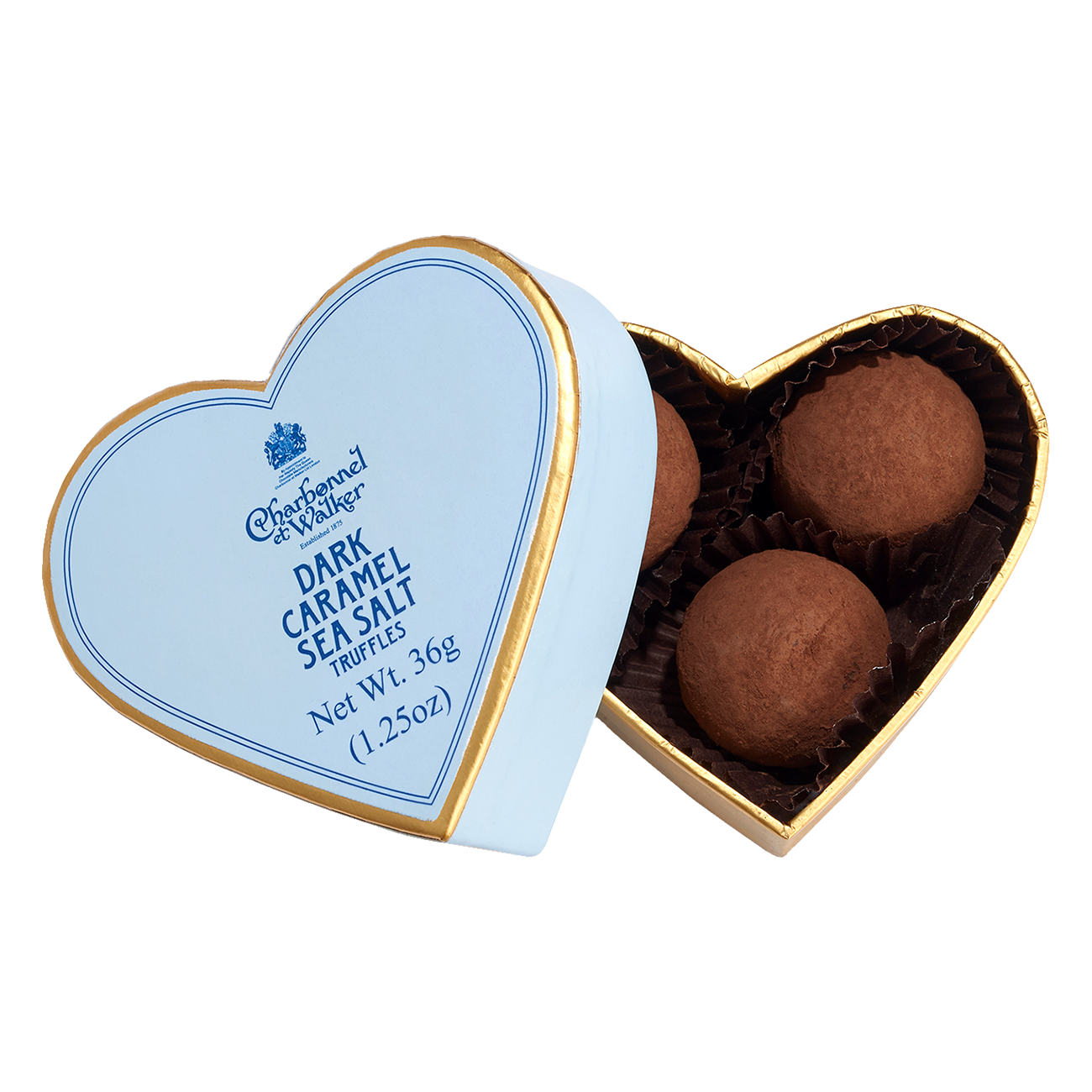 Dunkle Meersalz-Karamell-Trüffel