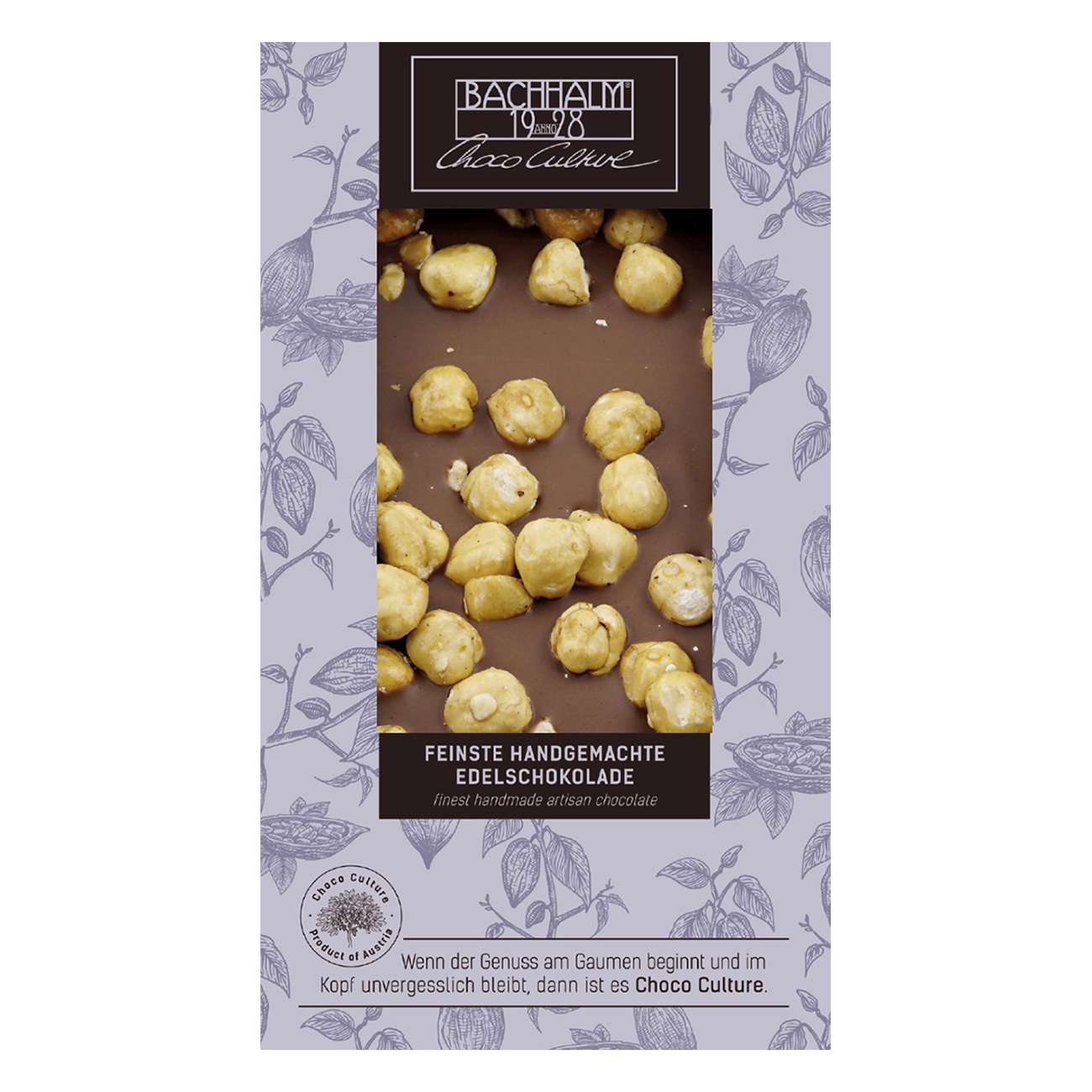 Milchschokolade mit Haselnüssen