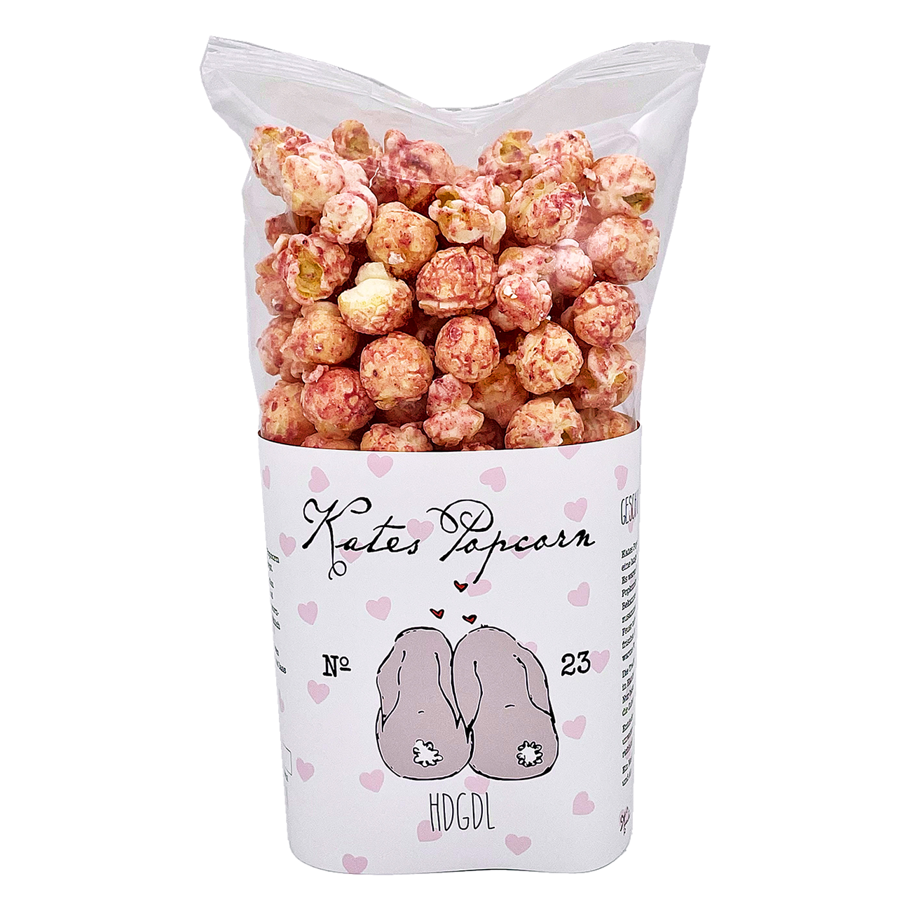 Kates Popcorn Weiße Schokolade, Vanille & Himbeeren