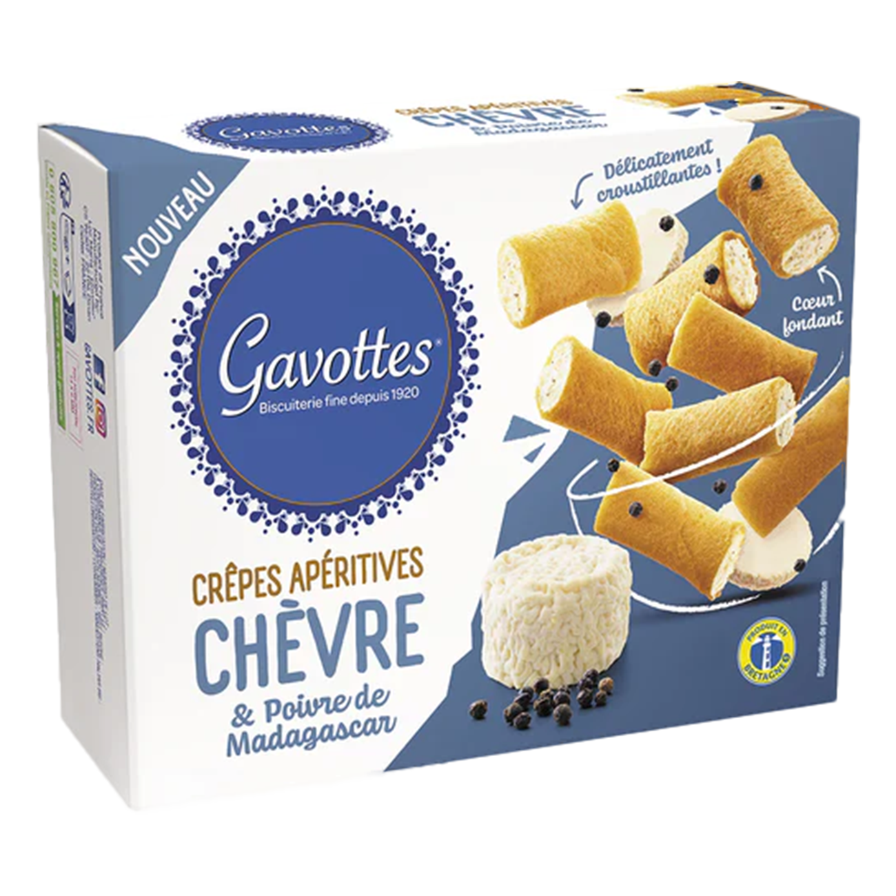 Mini Crêpes mit Ziegenkäse