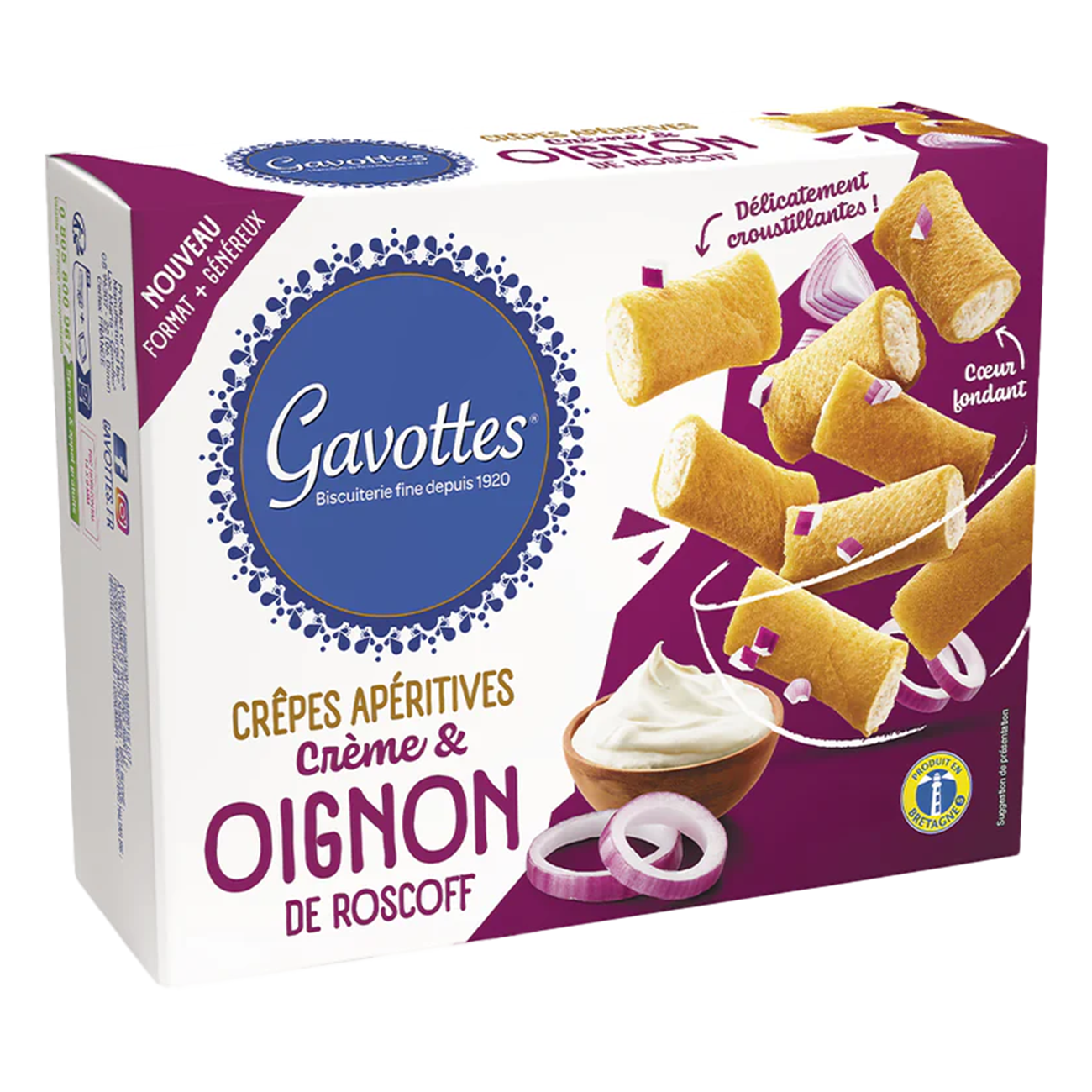 Mini Crêpes mit Roscoff-Zwiebeln