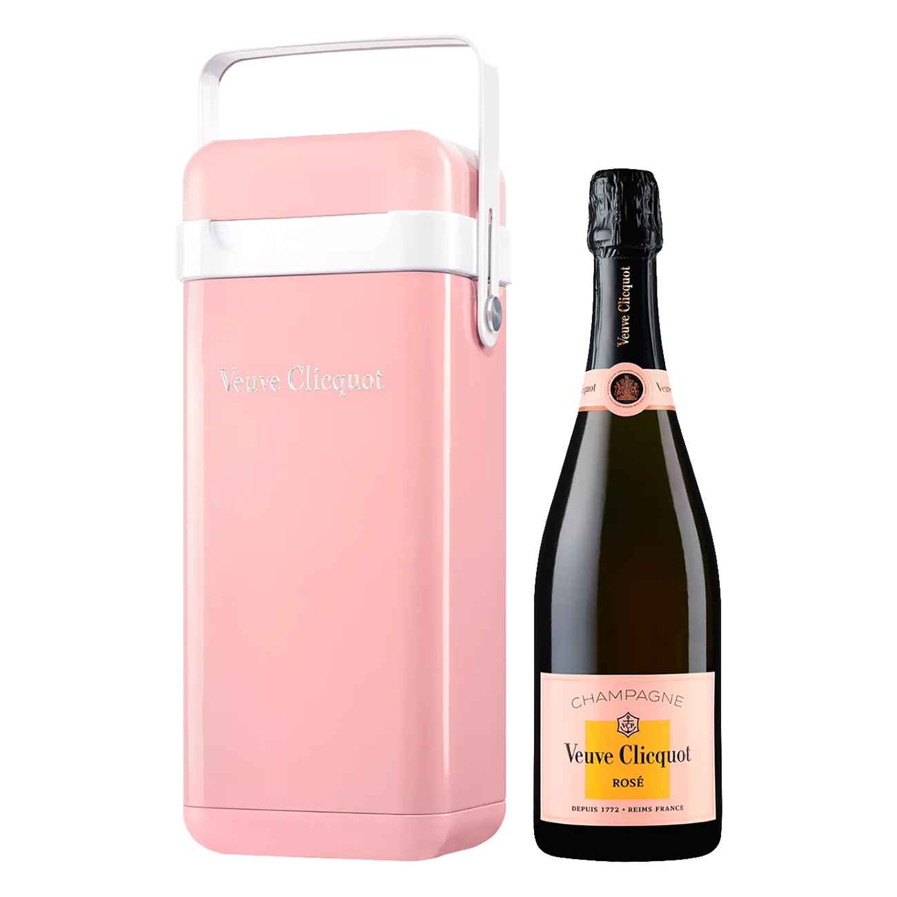 Veuve Clicquot Brut Rosé mit Kühler