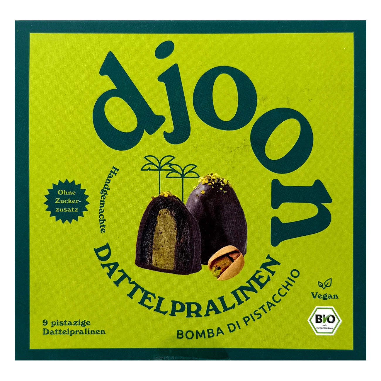Bio-Dattelpralinen Pistazie