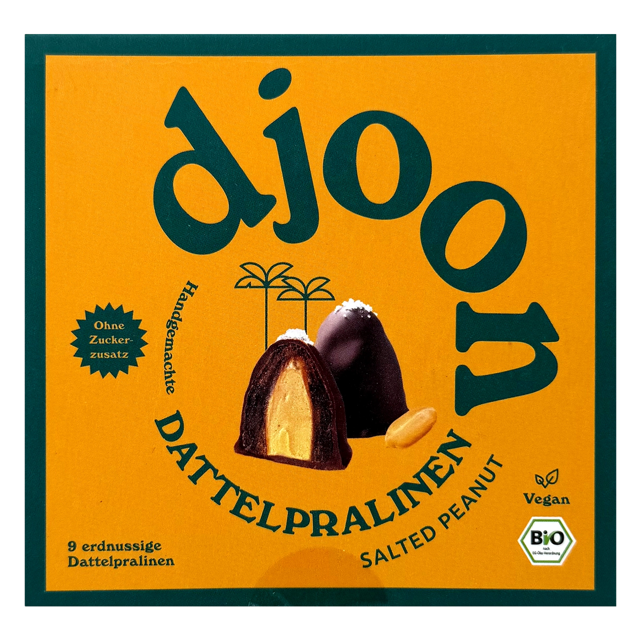 Bio-Dattelpralinen gesalzene Erdnüsse