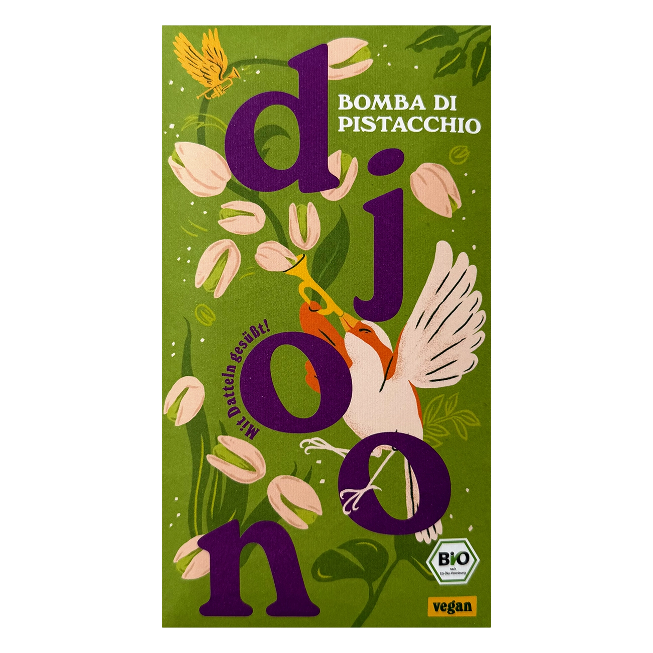 Bio-Dattelschokolade "Bomba di Pistacchio"