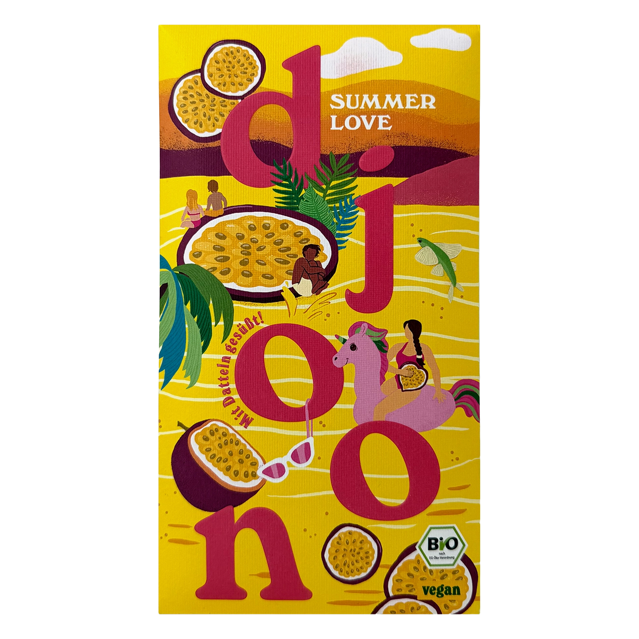 Bio-Dattelschokolade "Summer Love Maracuja"