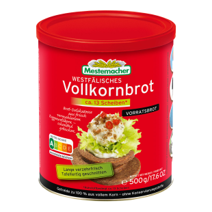 Echt Westfälisches Vollkornbrot in der Sammeldose