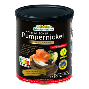 Westphalian Pumpernickel 500g in Tin