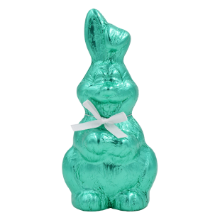 Funny bunny in vibrant tin foil