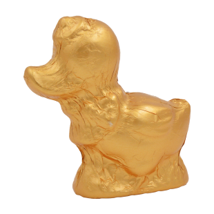 Milk Chocolate Duck in vibrant tin foil