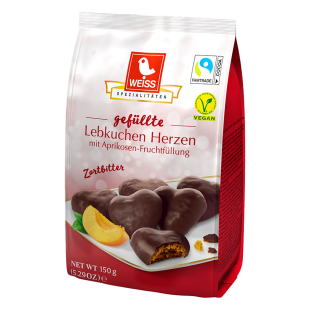 Gingerbread Hearts dark chocolate