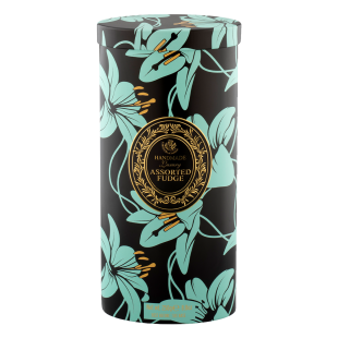 Assorted Fudge Dose mit Lilien