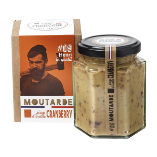 French Mustard with Cranberry and Maple - 180g