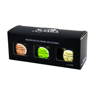 Streichcreme-Variation - Pistaziencreme/ Mandelcreme/ Haselnusscreme 3x40g