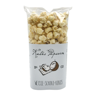 Kates Popcorn White chocolate & Coconut