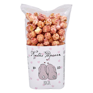 Kates Popcorn Weiße Schokolade, Vanille & Himbeeren