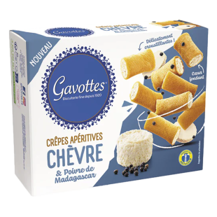 Mini Crêpes with Goat Cheese