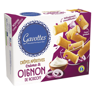 Mini Crêpes with Roscoff Onions