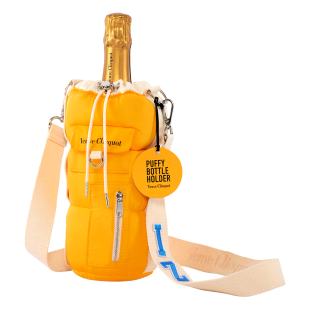 Veuve Clicquot Champagner Brut mit Flaschenhalter "Puffy Style"