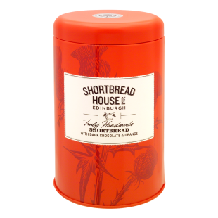 Shortbread Dark Chocolate & Orange - Tin 140g