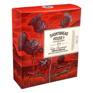 Shortbread Dark Chocolate & Orange - Box 150g