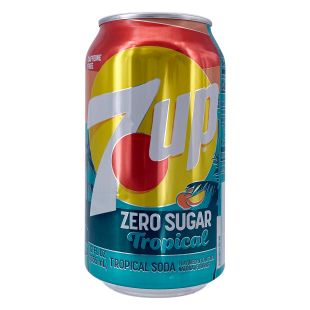 7Up USA Tropical Soda Zero