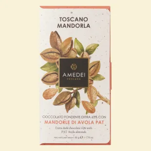 "Toscano Mandorla" – Zartbitterschokolade mit Mandeln 63%