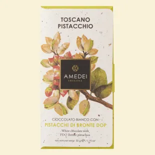 "Toscano Pistacchio" – Weiße Schokolade mit Pistazien