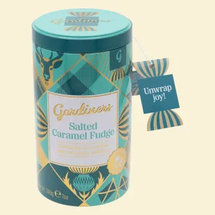 Sea Salt & Caramel Fudge Tartan Tin