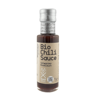 Bio-Chilisauce Schwarzer Knoblauch