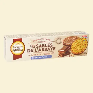 Sablés with milk chocolate 