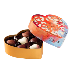 Heart Chocolates in Marble Gift Box 