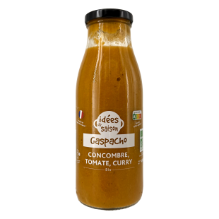 Bio Gazpacho Tomate, Gurke und Curry